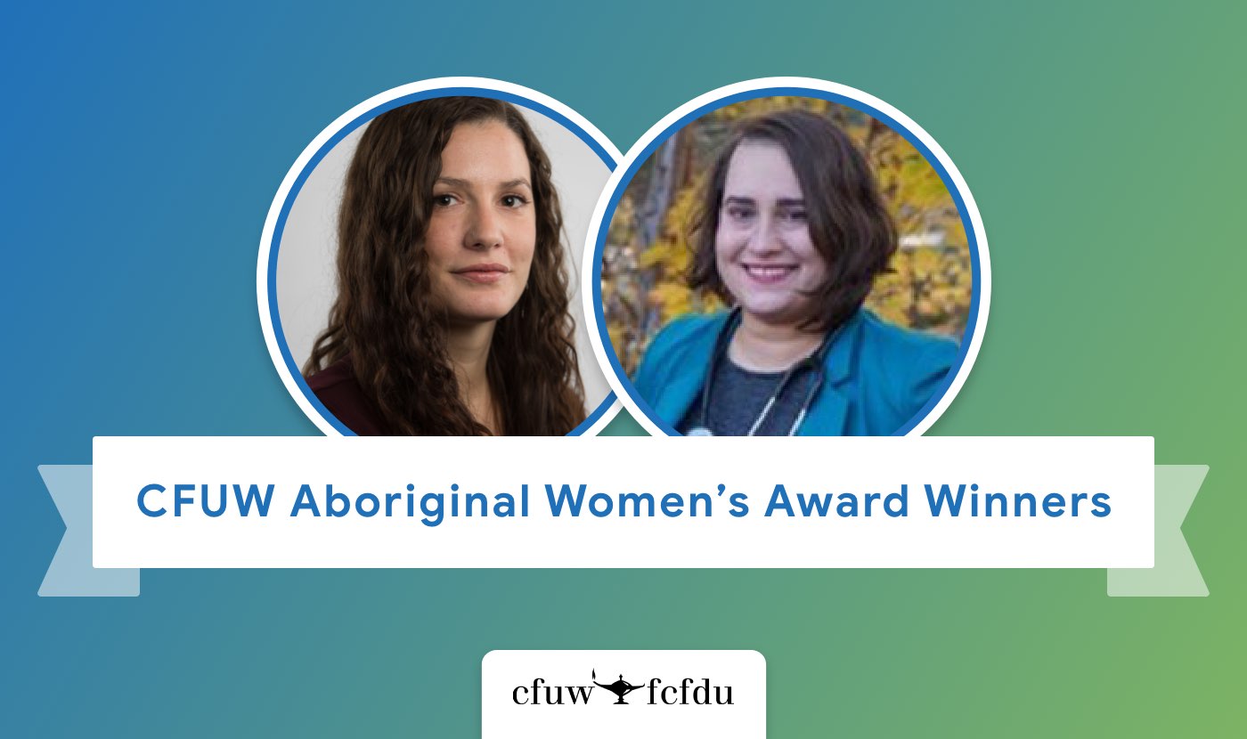 CFUW Aboriginal Women's Award winners